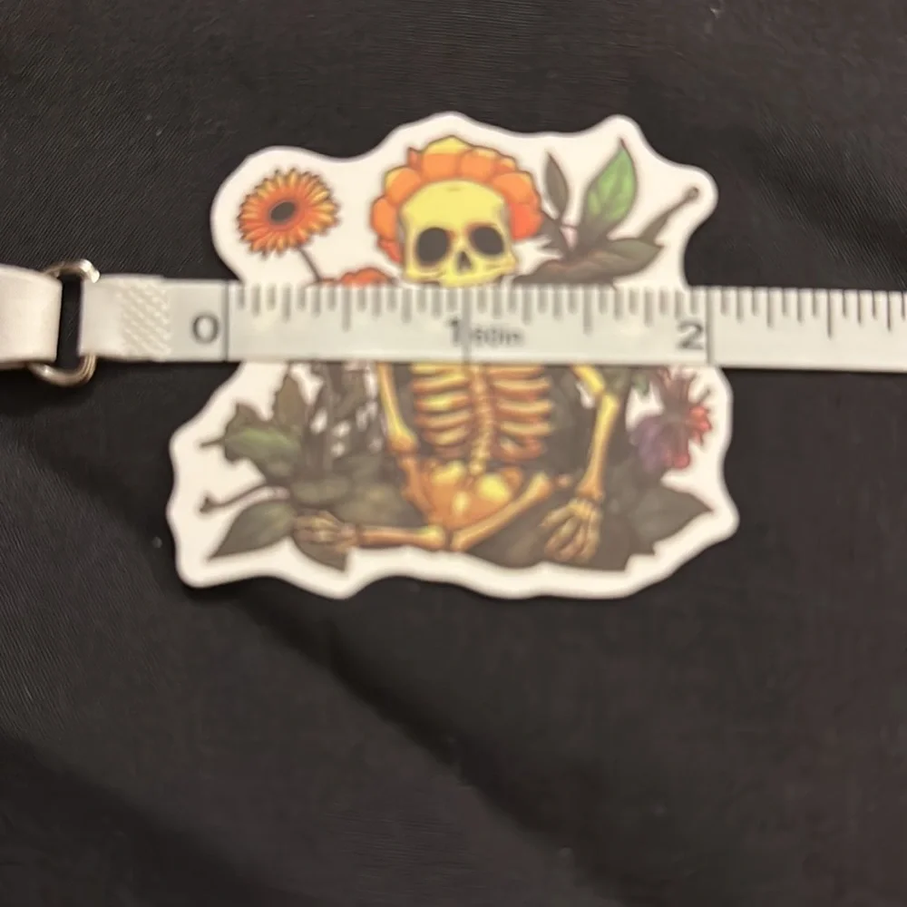Floral skull stickers/decals